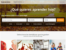 Tablet Screenshot of buscacursos.com